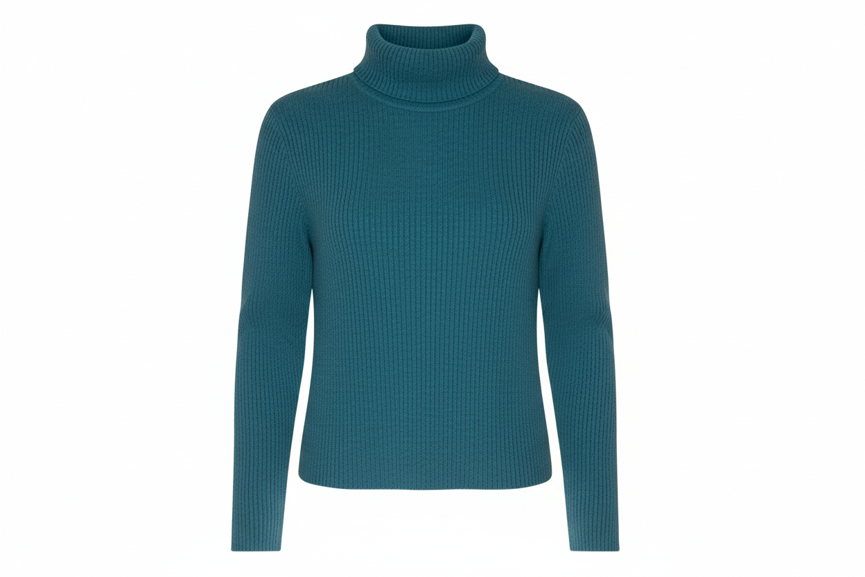 Rollkragen Pullover Dunque türkis ohne Bügel