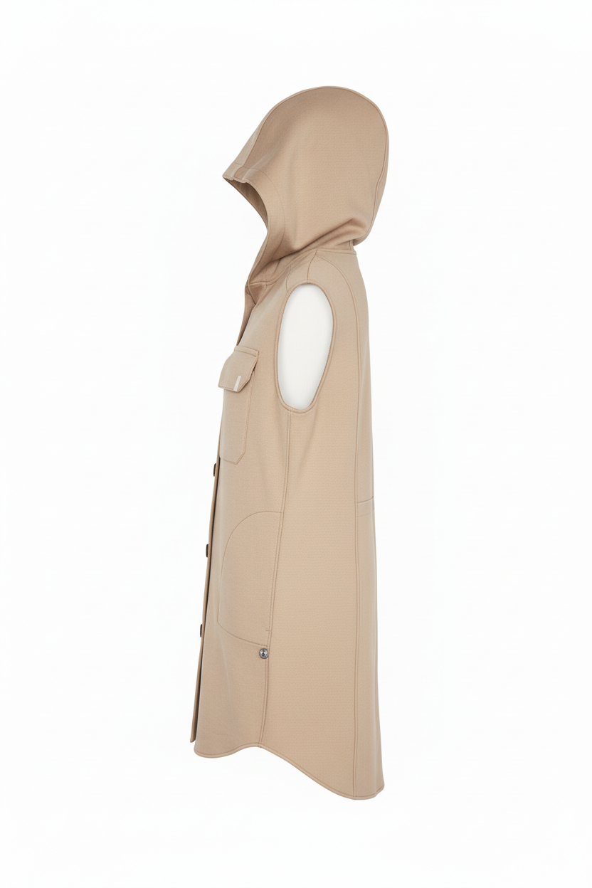 Premium Seitenansicht der ärmellosen Weste