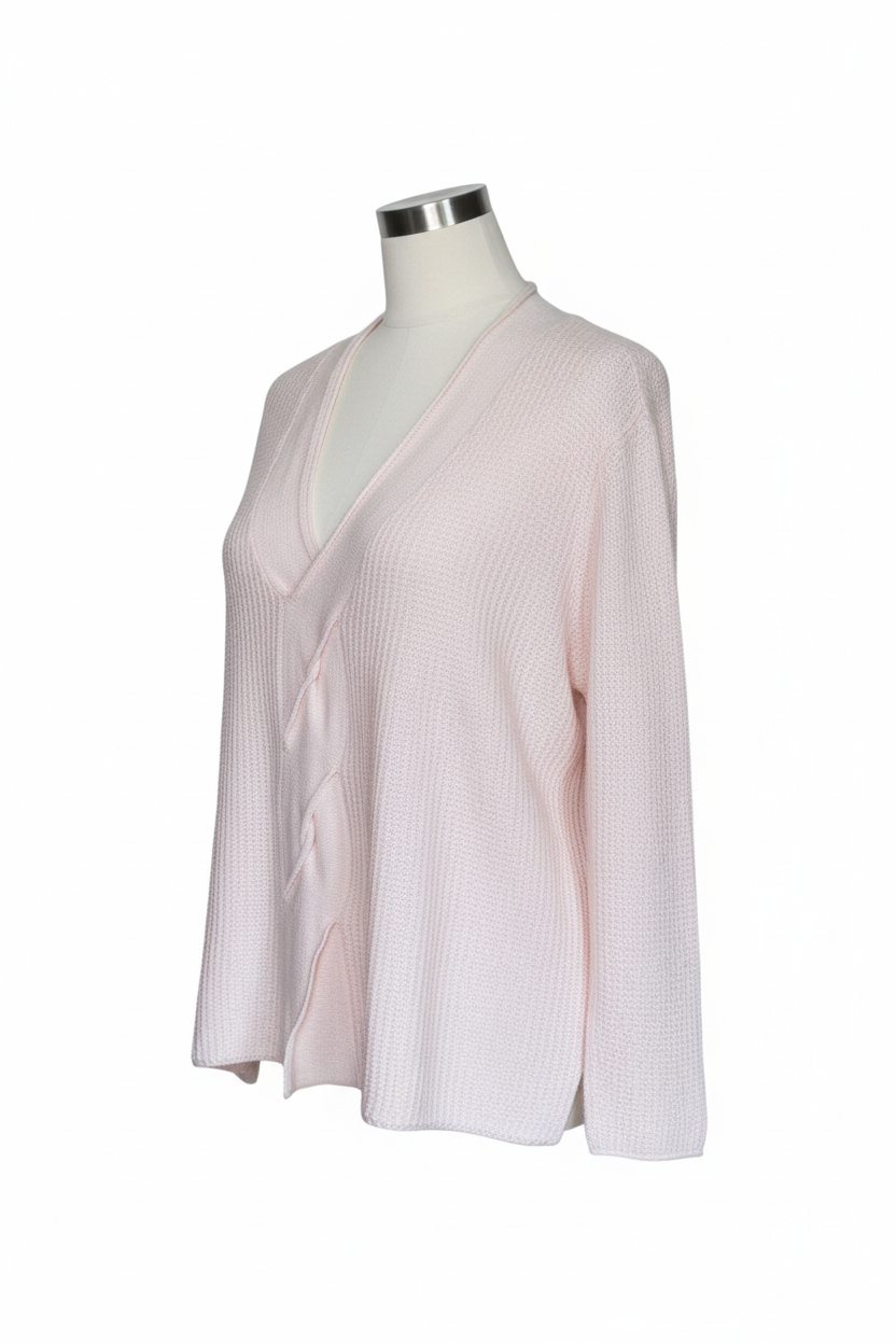 Produktbild - Rosa Pullover mit Form und Struktur