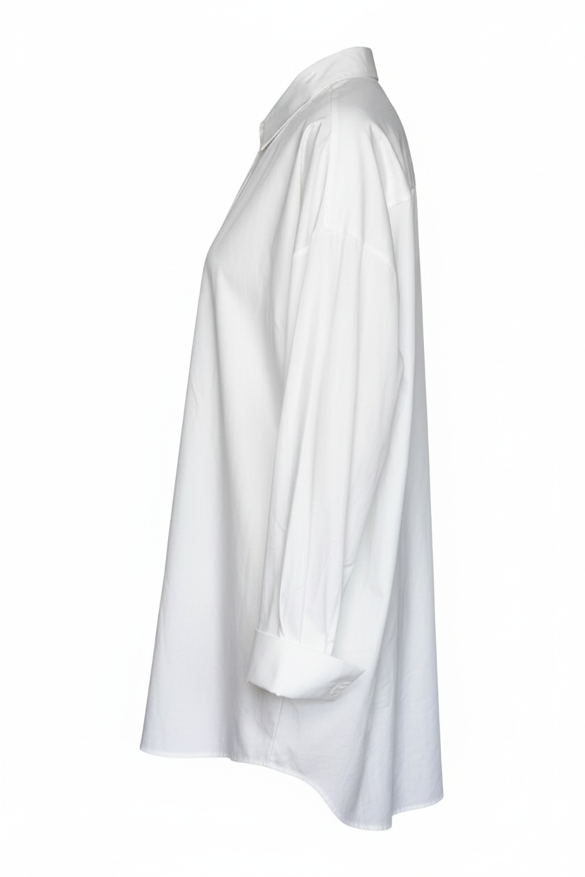 Seitenansicht geglättet - Weiße Bluse
